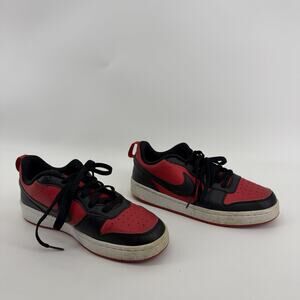 Nike Court Borough Low Recraft Shoes Youth Size 6Y Red Black DV5456-600